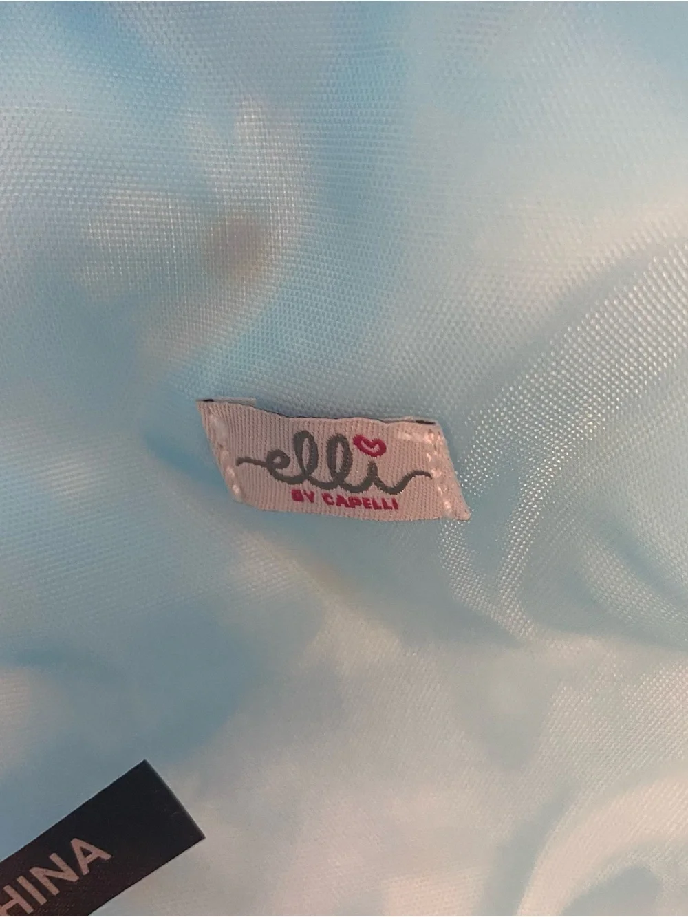 New Elli by Capelli Womens or Kids Daisy Print Mini Backpack - Light Blue